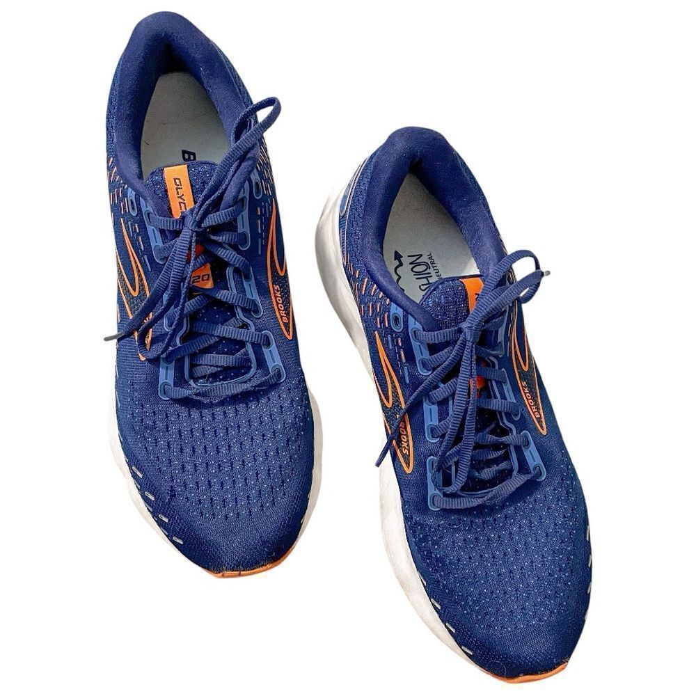 Brooks Glycerin 20 Running Shoes Blue Orange 11 - Picture 9 of 9